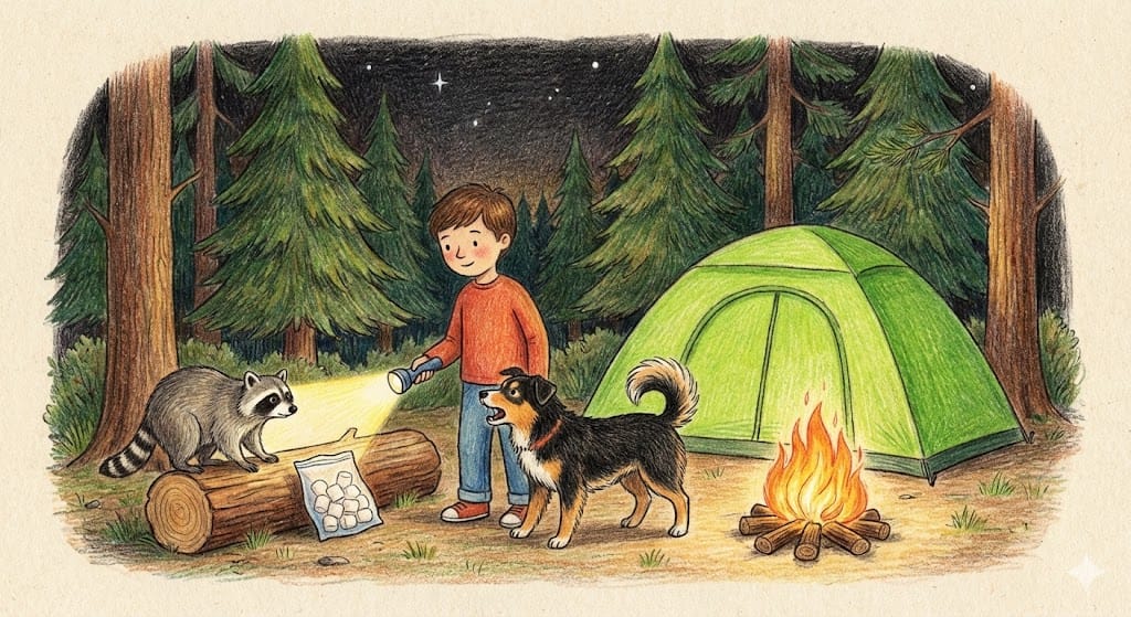 Acampando en el Bosque